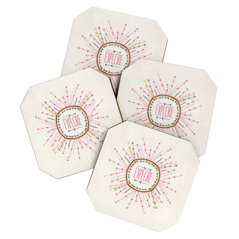 RosebudStudio Explore life Coaster Set