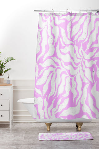 RosebudStudio Feeling Happy Shower Curtain And Mat
