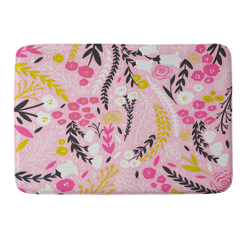 RosebudStudio Floral days are good Memory Foam Bath Mat