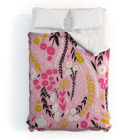 RosebudStudio Floral days are good Comforter