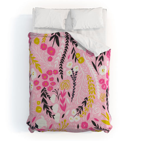 RosebudStudio Floral days are good Duvet Cover