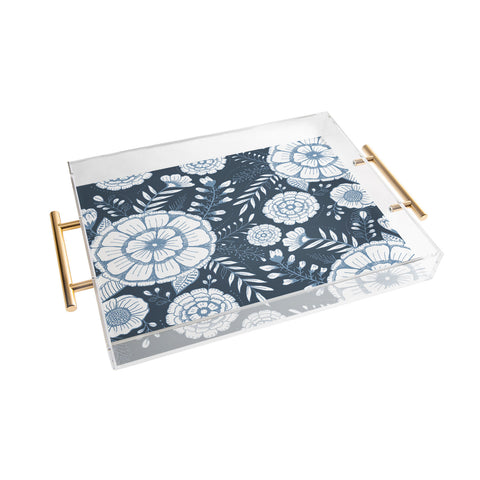 RosebudStudio Floral Things Acrylic Tray