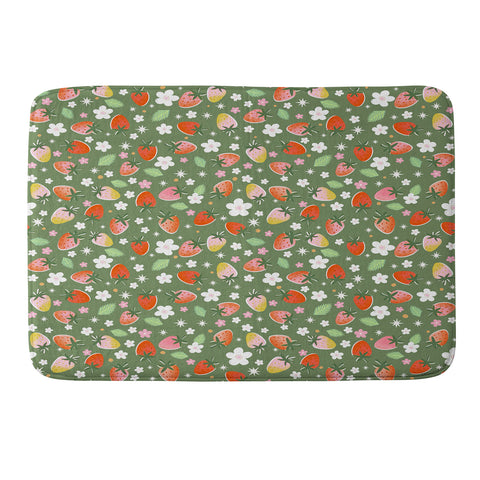 RosebudStudio Fresh Berries Memory Foam Bath Mat