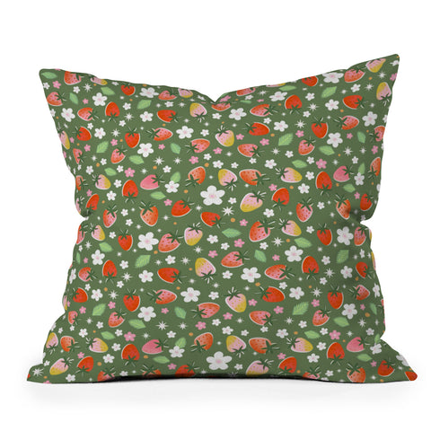 RosebudStudio Fresh Berries Throw Pillow