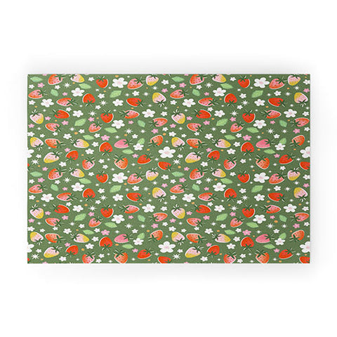 RosebudStudio Fresh Berries Welcome Mat