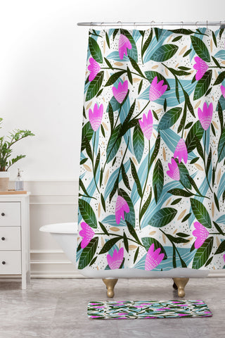RosebudStudio Growth is a journey Shower Curtain And Mat