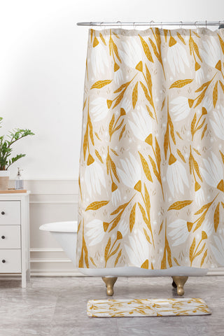 RosebudStudio Homemade Florals Shower Curtain And Mat