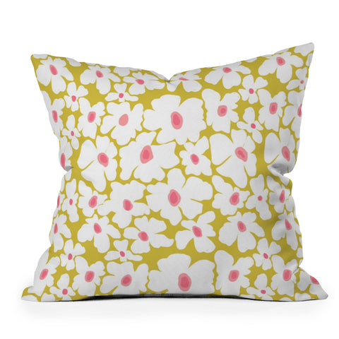 RosebudStudio I can buy myself flowers Throw Pillow