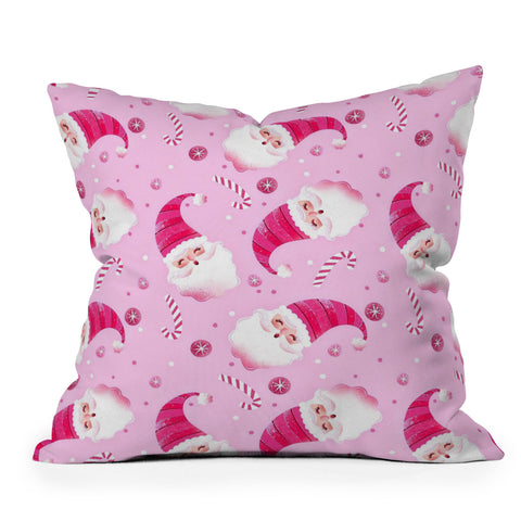 RosebudStudio Jolly Santa Throw Pillow