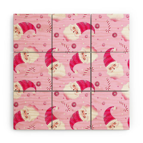 RosebudStudio Jolly Santa Wood Wall Mural