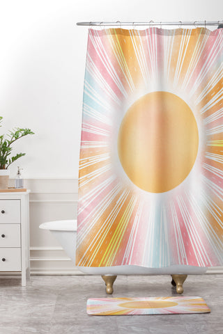 RosebudStudio Keep shining Shower Curtain And Mat