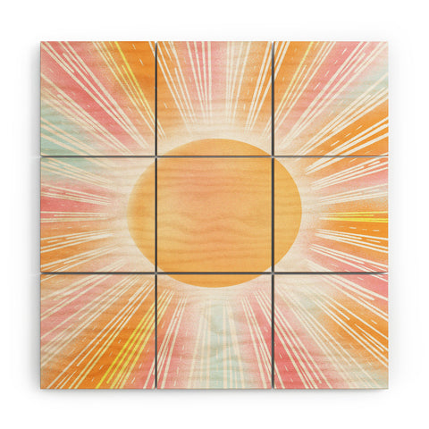 RosebudStudio Keep shining Wood Wall Mural