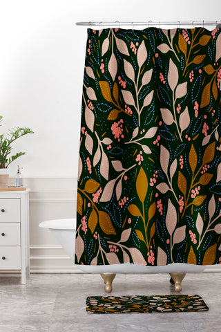 RosebudStudio Long Autumn days Shower Curtain And Mat