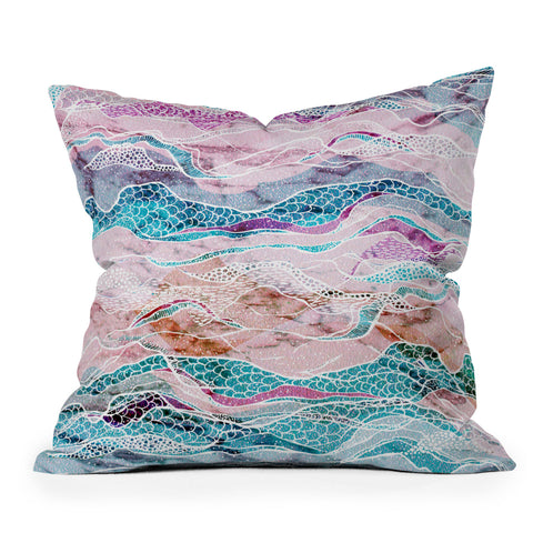 RosebudStudio Move Waves Outdoor Throw Pillow