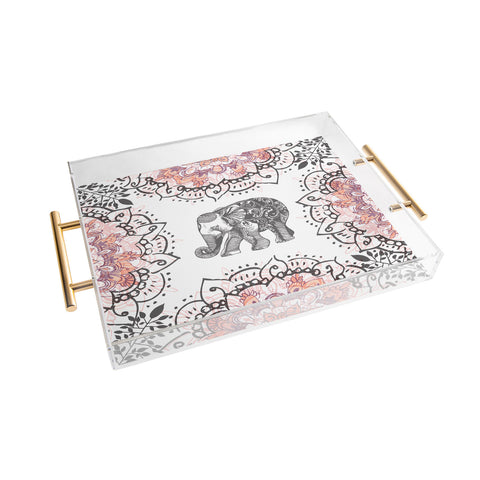 RosebudStudio Pretty Little Elephant Acrylic Tray