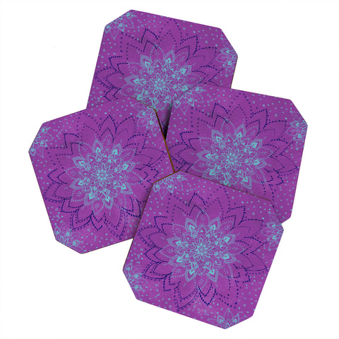 RosebudStudio Purple Dream Coaster Set