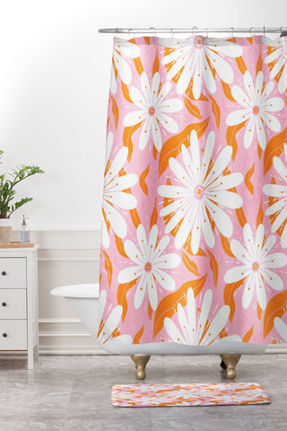 RosebudStudio Share the Sunshine Shower Curtain And Mat