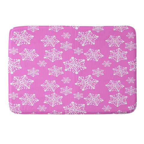 RosebudStudio Snowflakes season Memory Foam Bath Mat