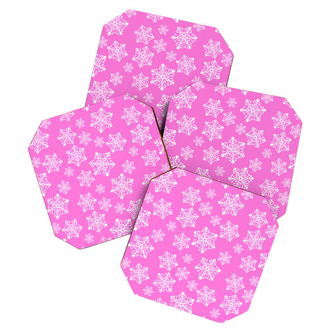 RosebudStudio Snowflakes season Coaster Set