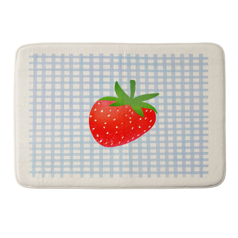 RosebudStudio Strawberry Sunshine Memory Foam Bath Mat