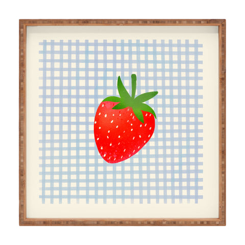 RosebudStudio Strawberry Sunshine Square Tray