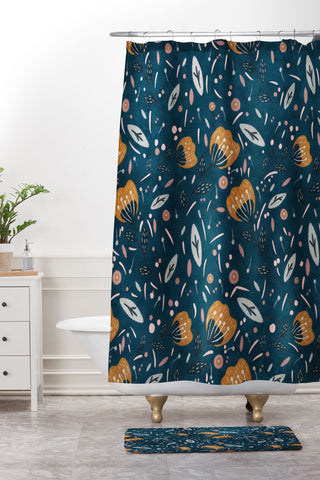 RosebudStudio Summer sunshine Shower Curtain And Mat