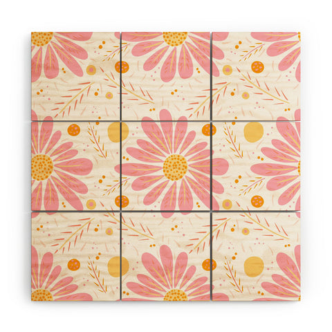 RosebudStudio Sweet buds Wood Wall Mural