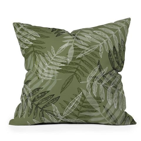 RosebudStudio Tropical Green Outdoor Throw Pillow
