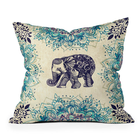 RosebudStudio Wild Heart Outdoor Throw Pillow
