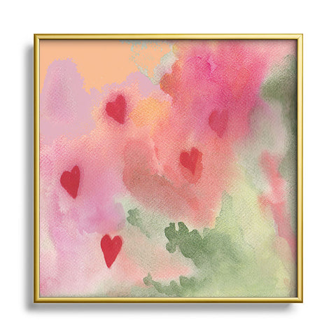 Rosie Brown All My Loving Square Metal Framed Art Print