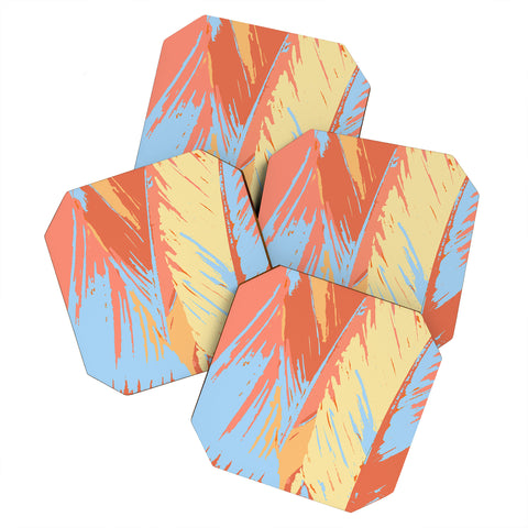 Rosie Brown Art Deco Palms Coaster Set