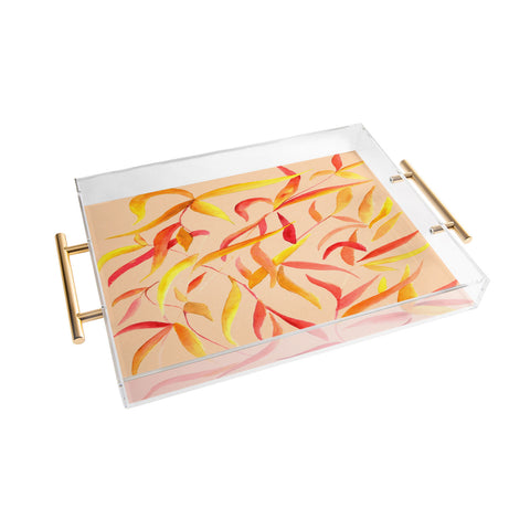 Rosie Brown Autumn Leaves Acrylic Tray