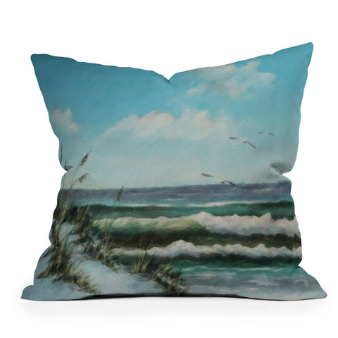 Rosie Brown Beach Dunes Outdoor Throw Pillow