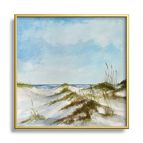 Rosie Brown Beyond the Dunes Square Metal Framed Art Print