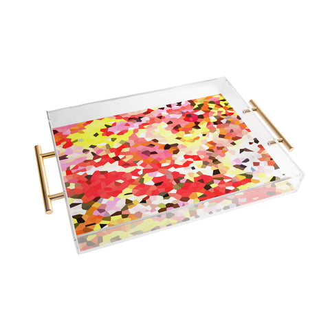 Rosie Brown Blooms Acrylic Tray