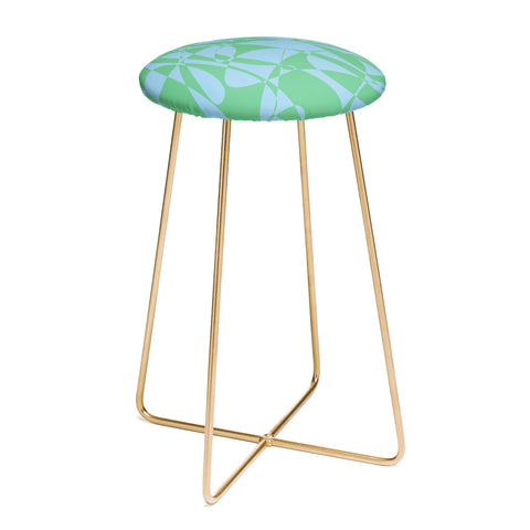 Rosie Brown Blue Doodle Counter Stool