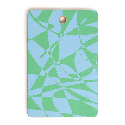 Rosie Brown Blue Doodle Cutting Board Rectangle