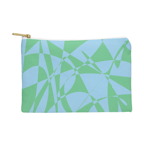 Rosie Brown Blue Doodle Pouch