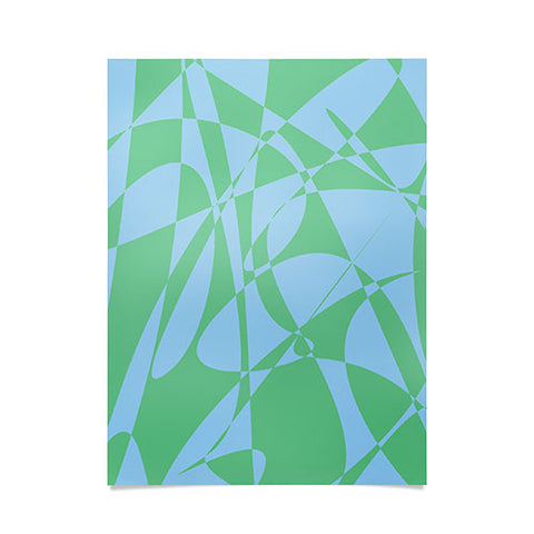 Rosie Brown Blue Doodle Poster