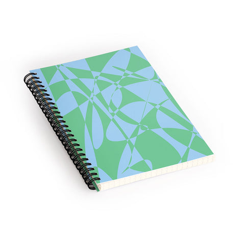 Rosie Brown Blue Doodle Spiral Notebook