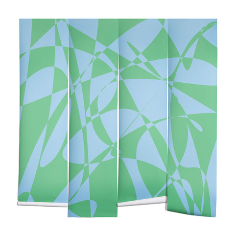 Rosie Brown Blue Doodle Wall Mural