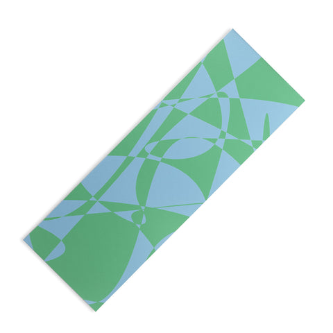 Rosie Brown Blue Doodle Yoga Mat