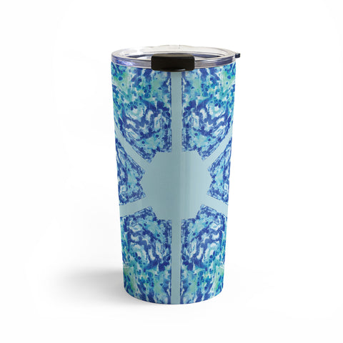Rosie Brown Blue Hexagone Travel Mug