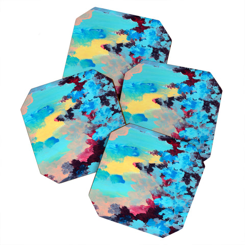 Rosie Brown Blue Ivy Coaster Set