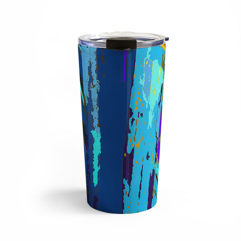 Rosie Brown Blue Palms 2 Travel Mug