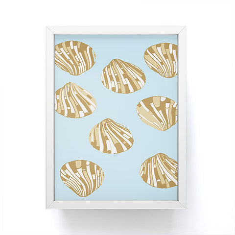 Rosie Brown BlueScallops Framed Mini Art Print