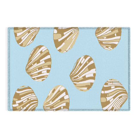 Rosie Brown BlueScallops Outdoor Rug