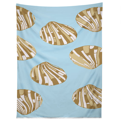 Rosie Brown BlueScallops Tapestry