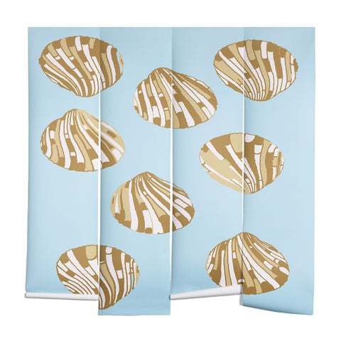 Rosie Brown BlueScallops Wall Mural
