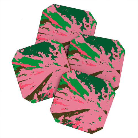 Rosie Brown Caladium Coaster Set